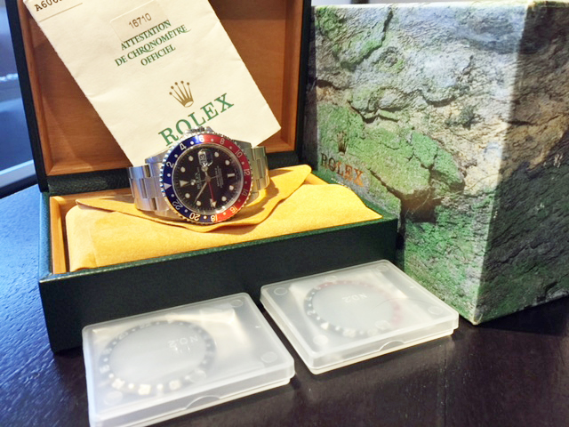 9月17日、栃木県のお客様よりロレックス　GMTマスターII　16710を買取いたしました